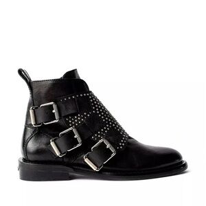 Zadig & Voltaire studded buckle ankle boots